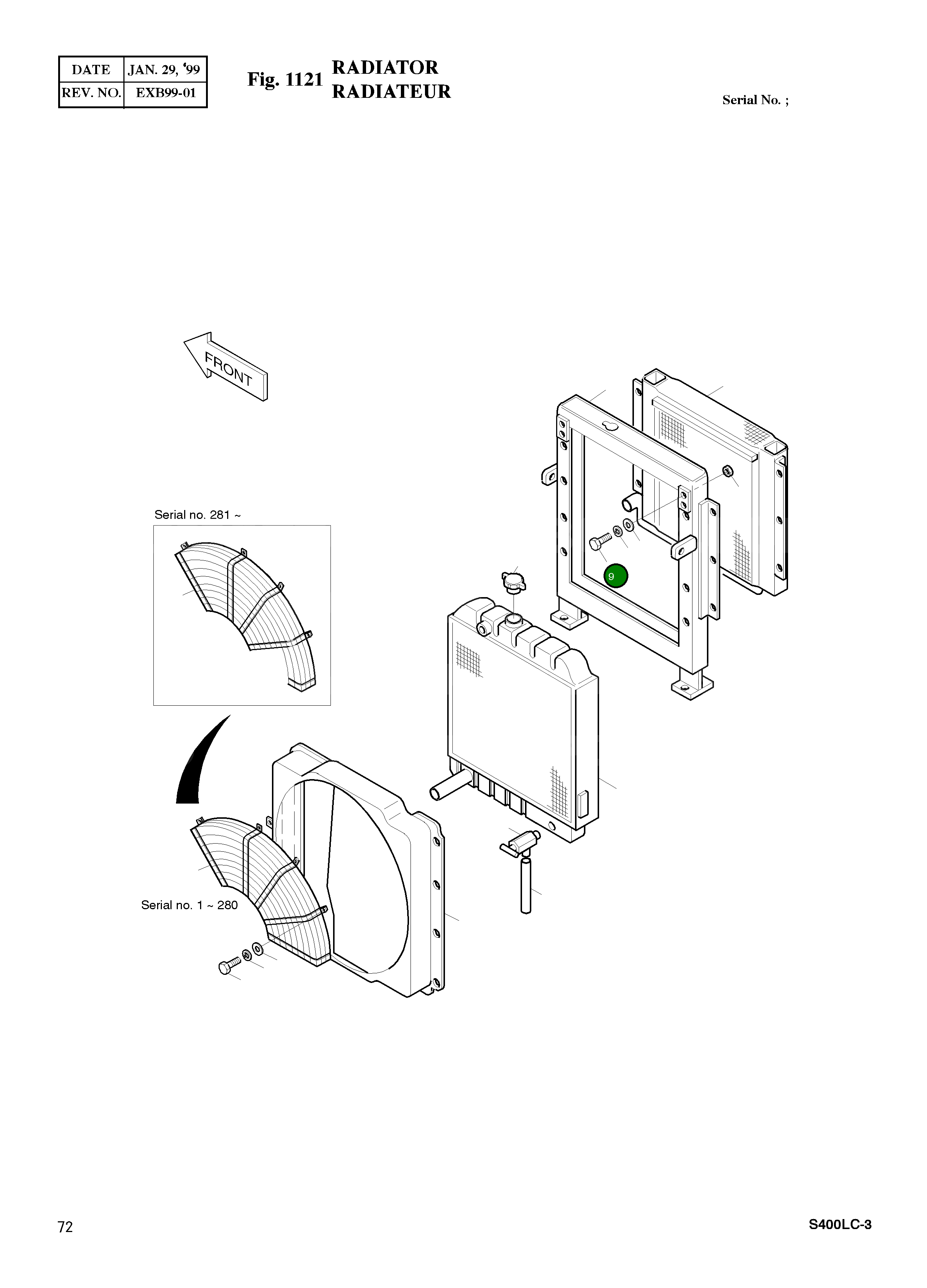 Болт M8X1.25X20 P1108 Komatsu