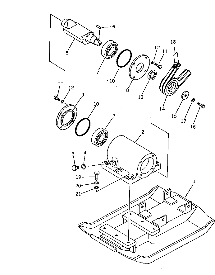 Вал 26990-11-821 Komatsu