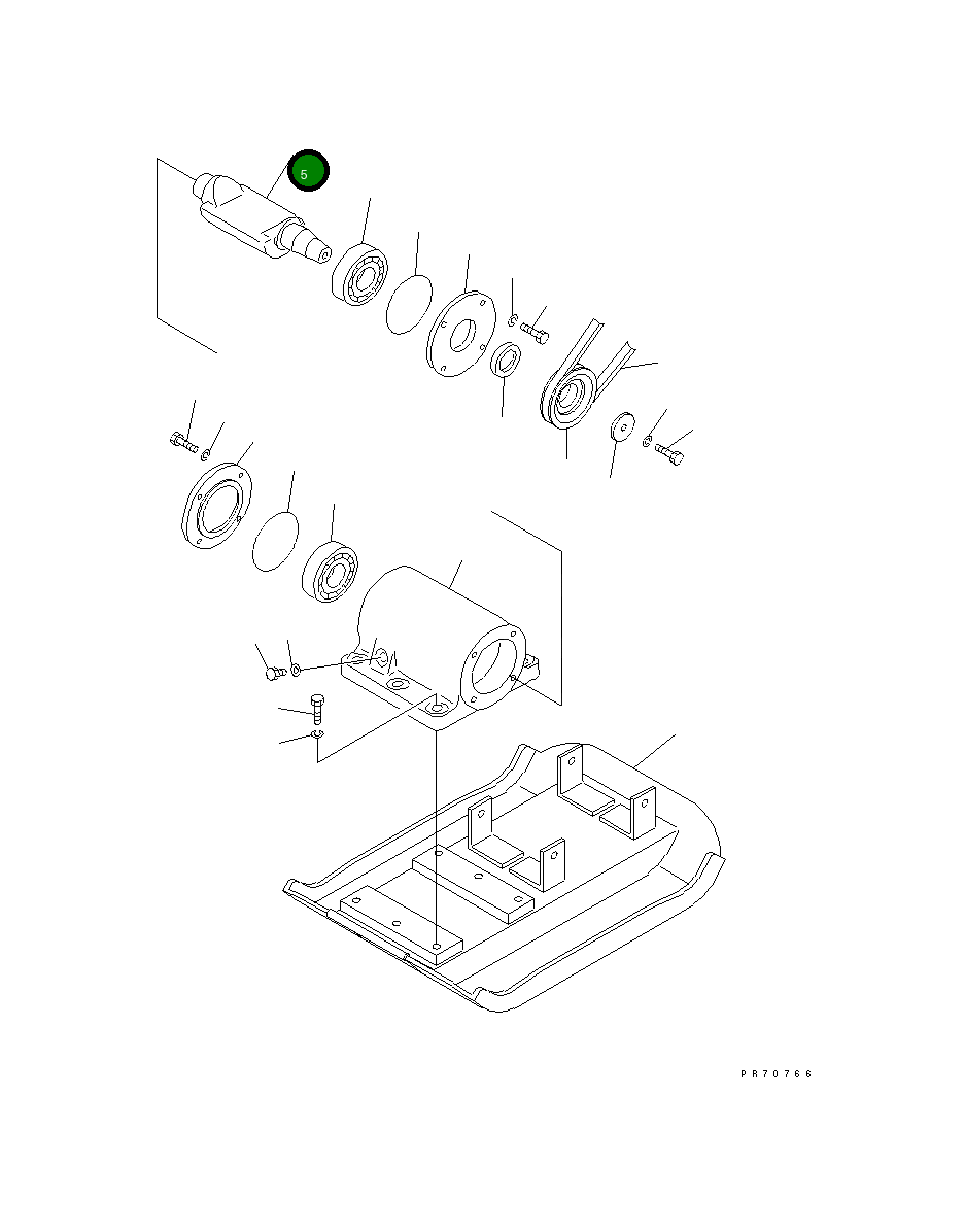 Вал 26990-31-820 Komatsu
