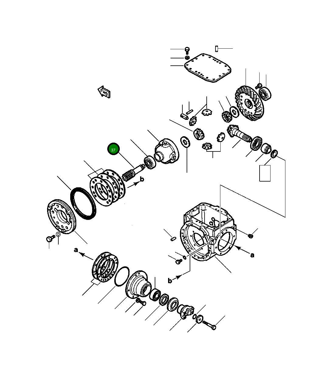 Вал 1301 721 H1 Komatsu