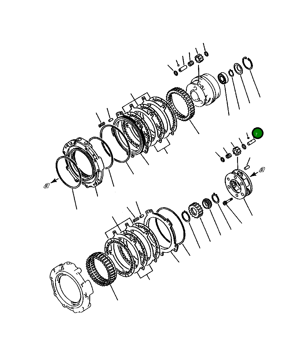 Вал 423-15-12540 Komatsu