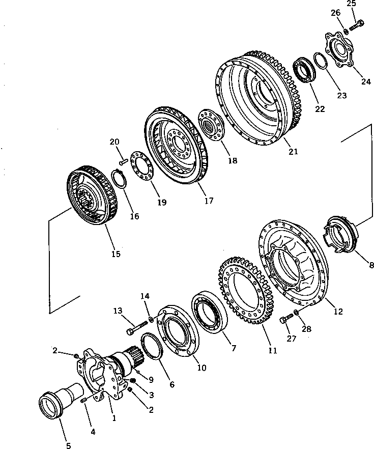 Вал 711-55-12521 Komatsu