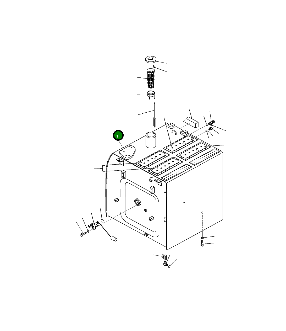 Бак 208-04-41114 Komatsu