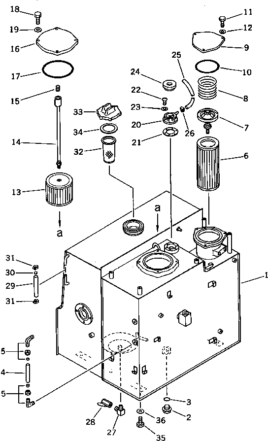 Бак 202-60-58111 Komatsu