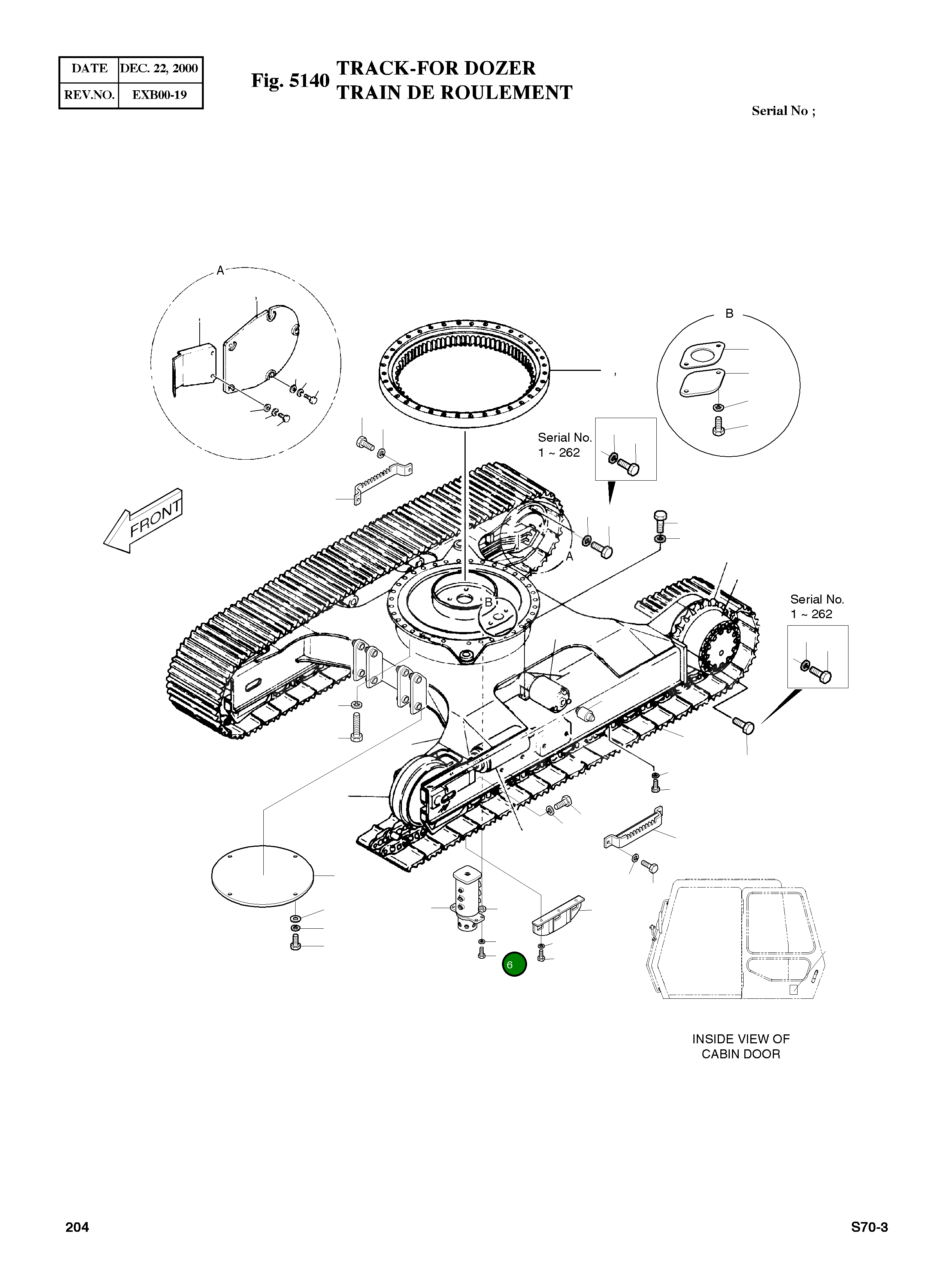 Болт M10X1.5X35 S0558253 Komatsu