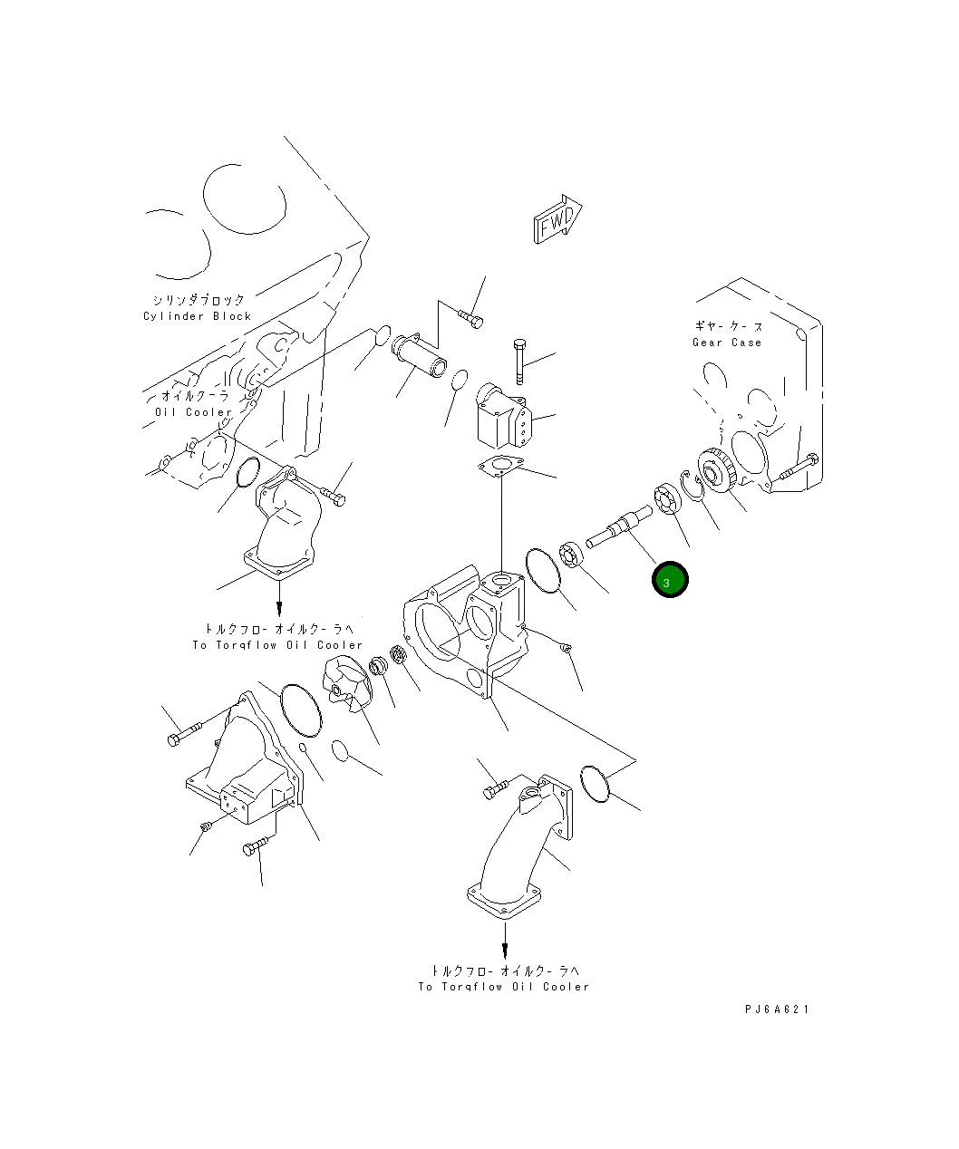 Вал 6215-61-1130 Komatsu