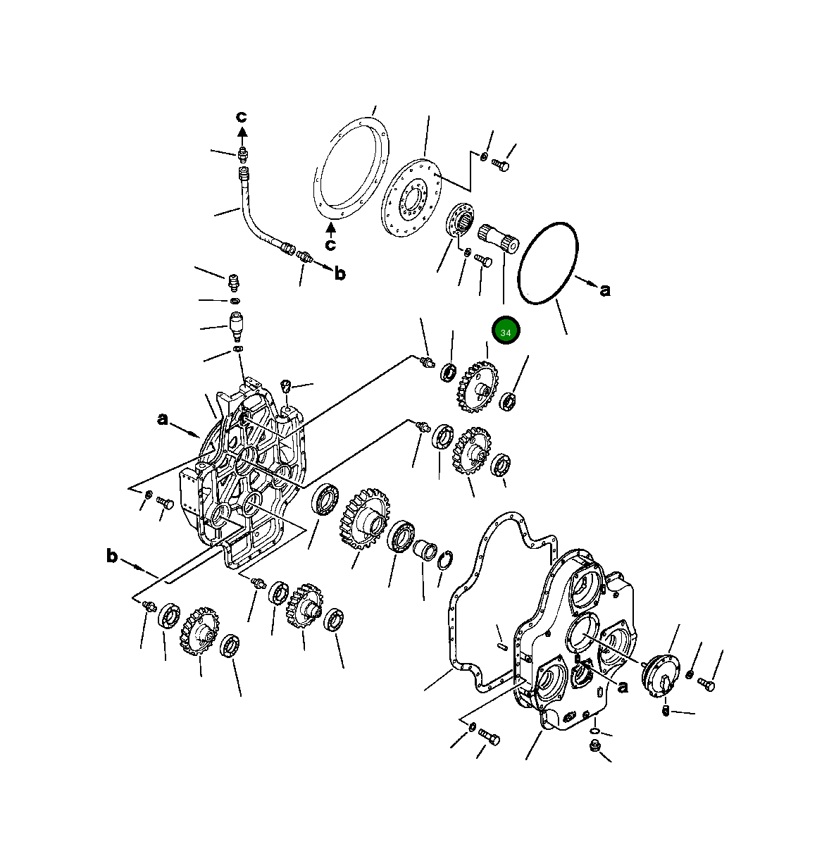 Вал 209-38-51520 Komatsu