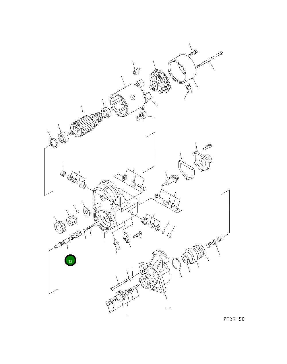 Вал ND028381-0071 Komatsu