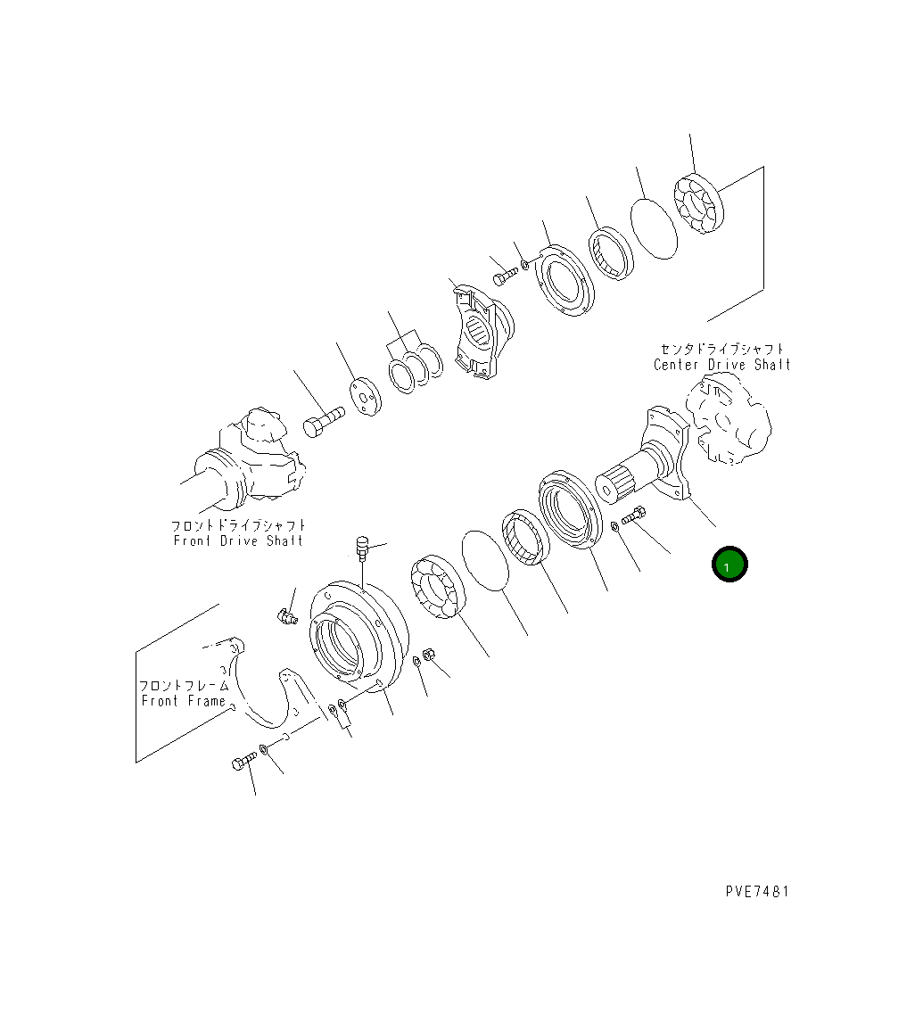 Вал 427-20-15210 Komatsu