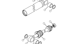 Барабан цилиндра 37C-6C-17B30 Komatsu