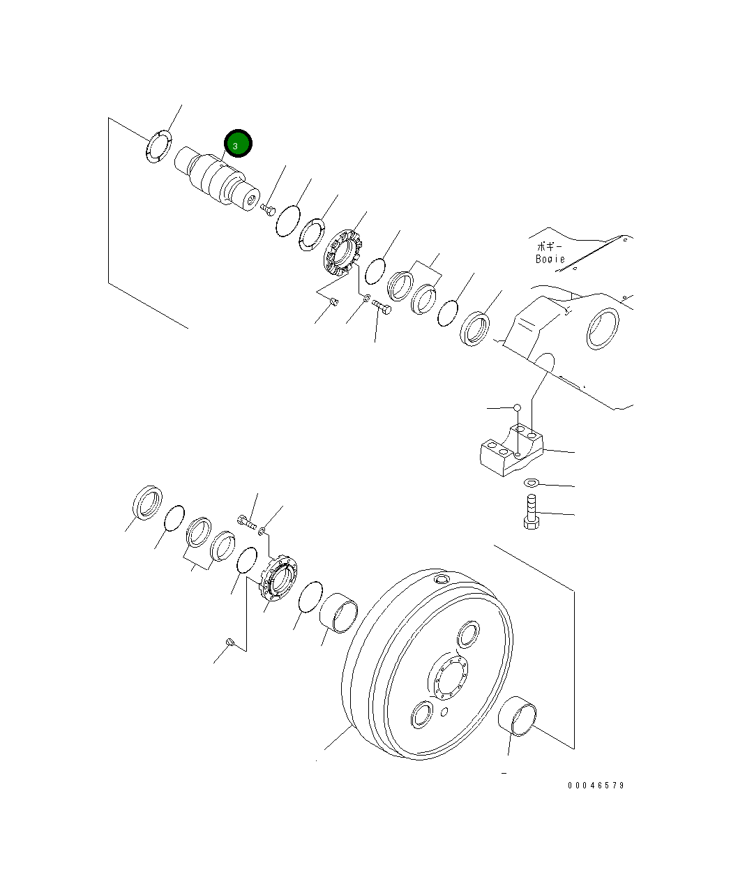 Вал 195-30-61530 Komatsu
