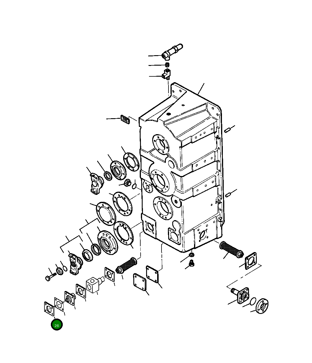 Адаптер 1112 772 C1 Komatsu