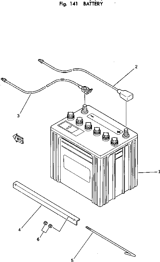 АккумуляторВ 12V 65AH M711015355010 Komatsu