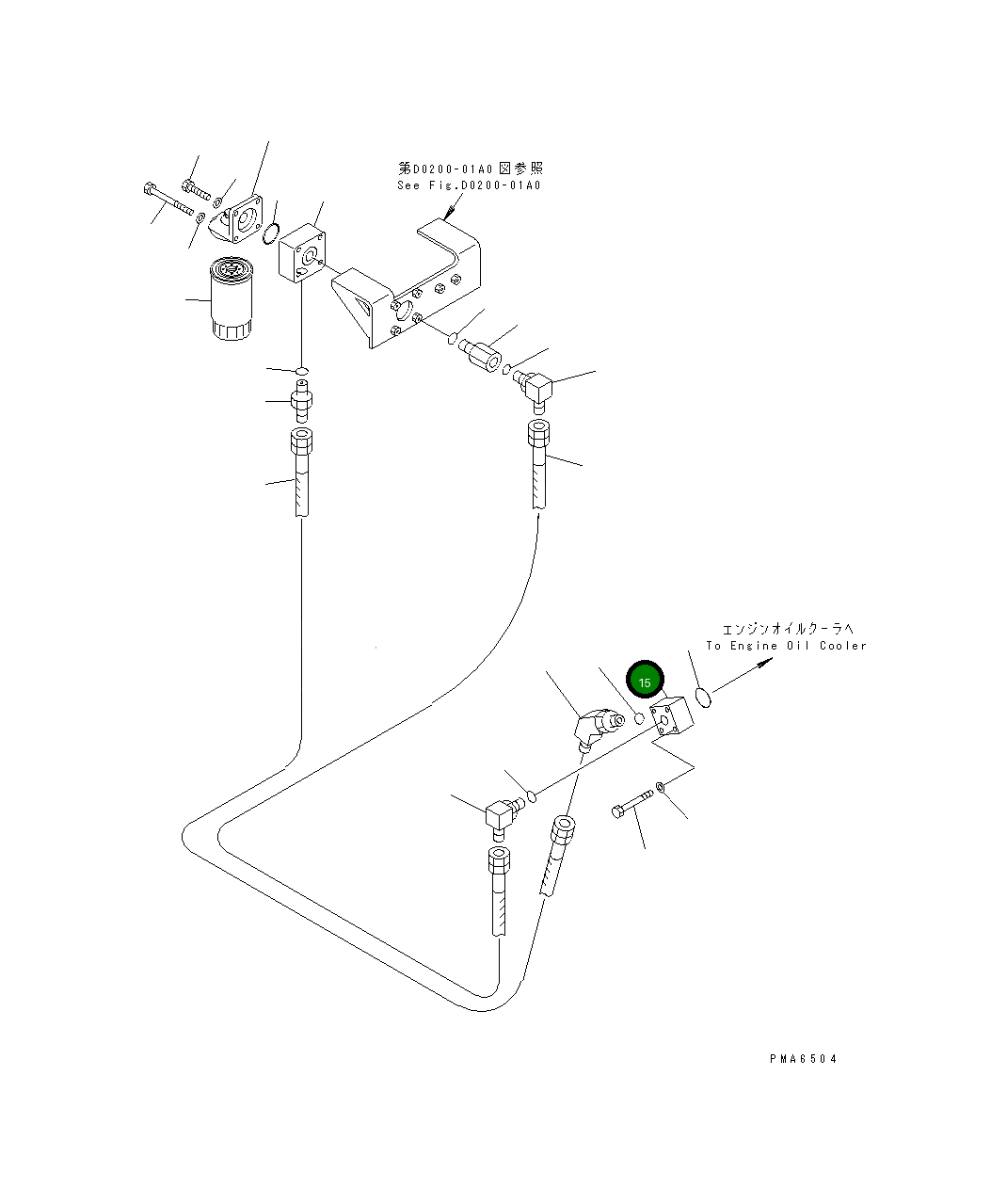 Адаптер 20E-04-K1140 Komatsu