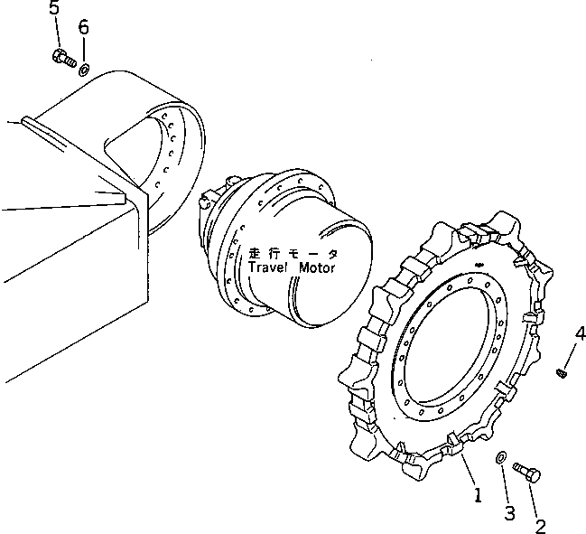Ведущая звезда 204-27-21610 Komatsu