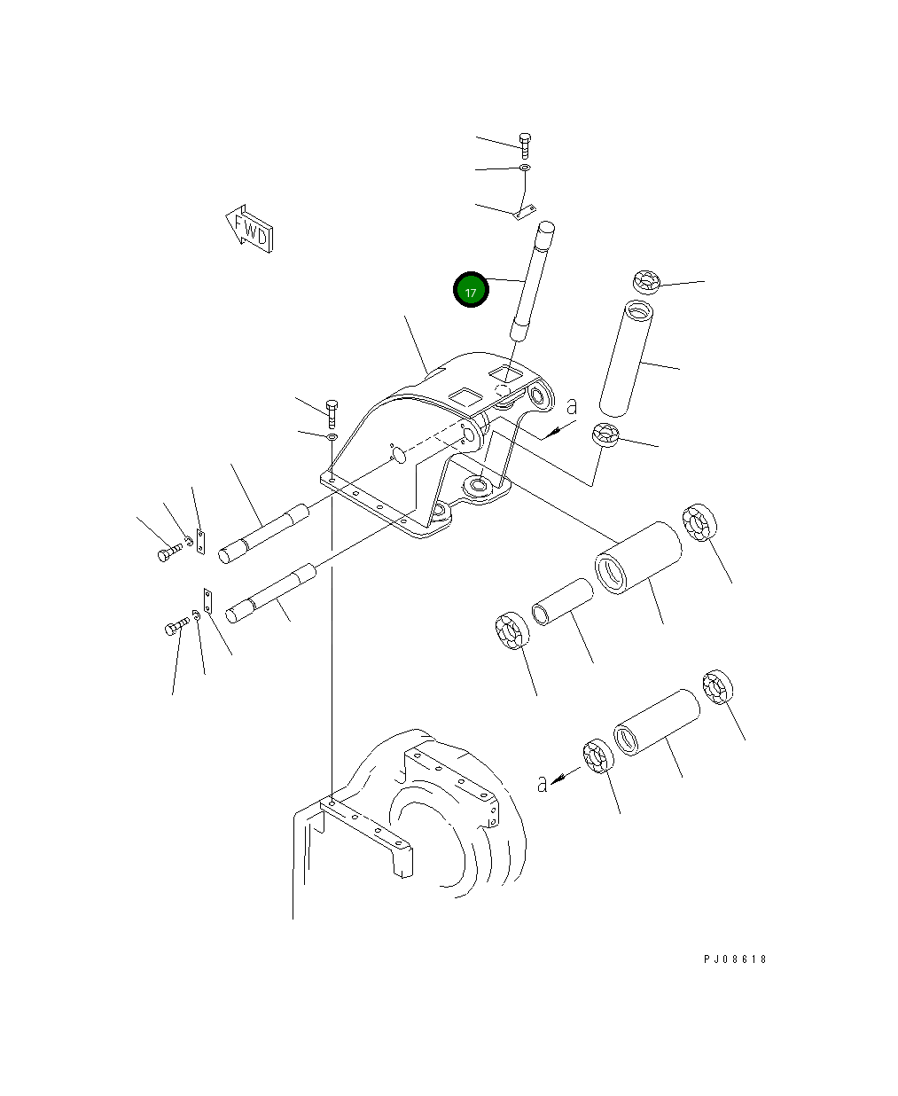 Вал 114-Y60-4130 Komatsu