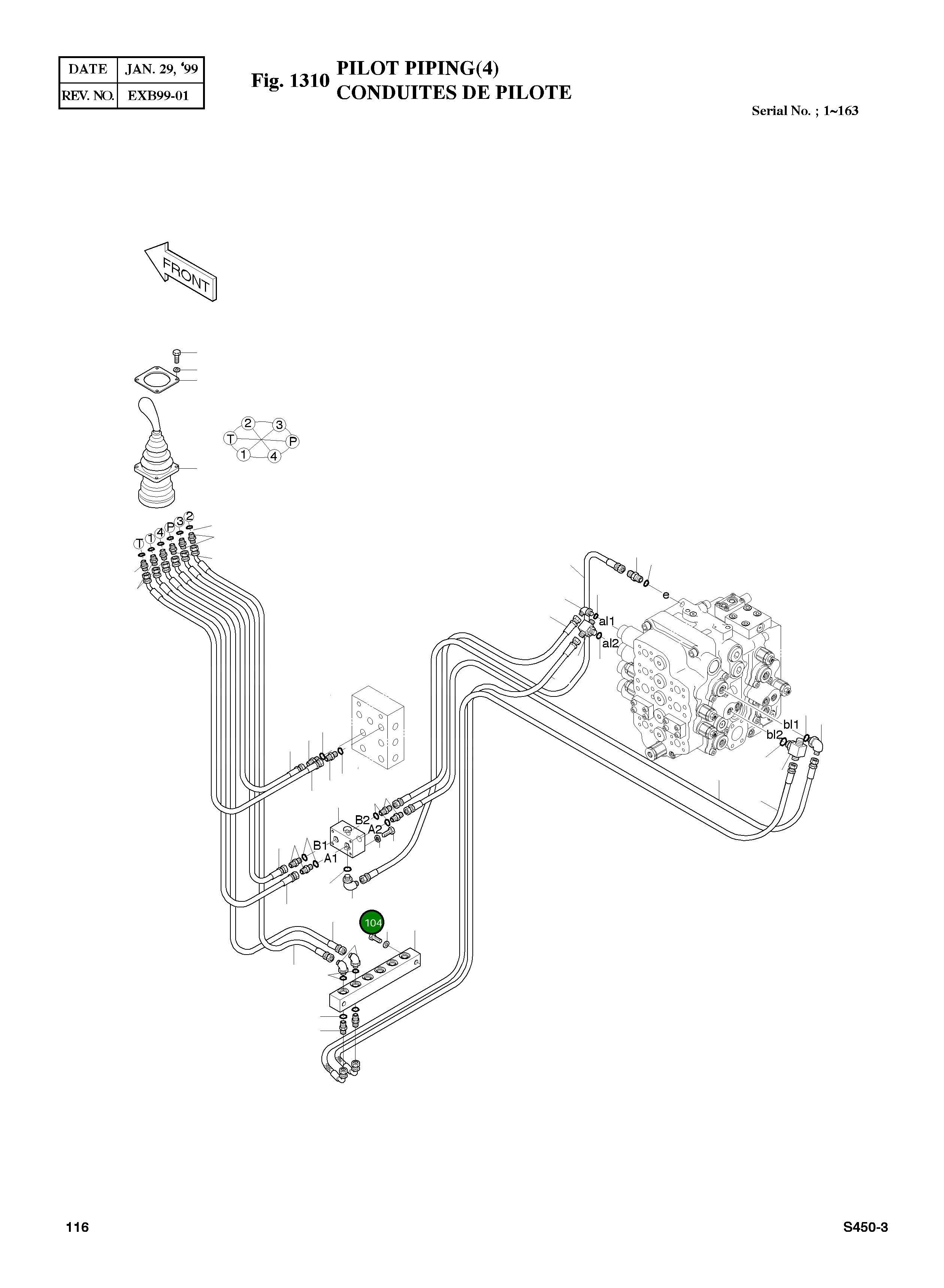 Болт M10X1.5X55 S0558653 Komatsu
