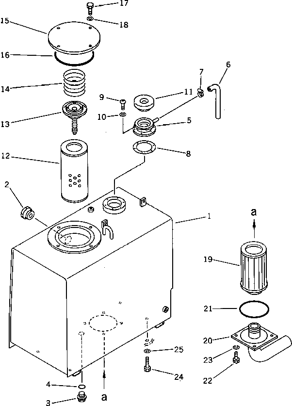 Бак 20T-60-31111 Komatsu