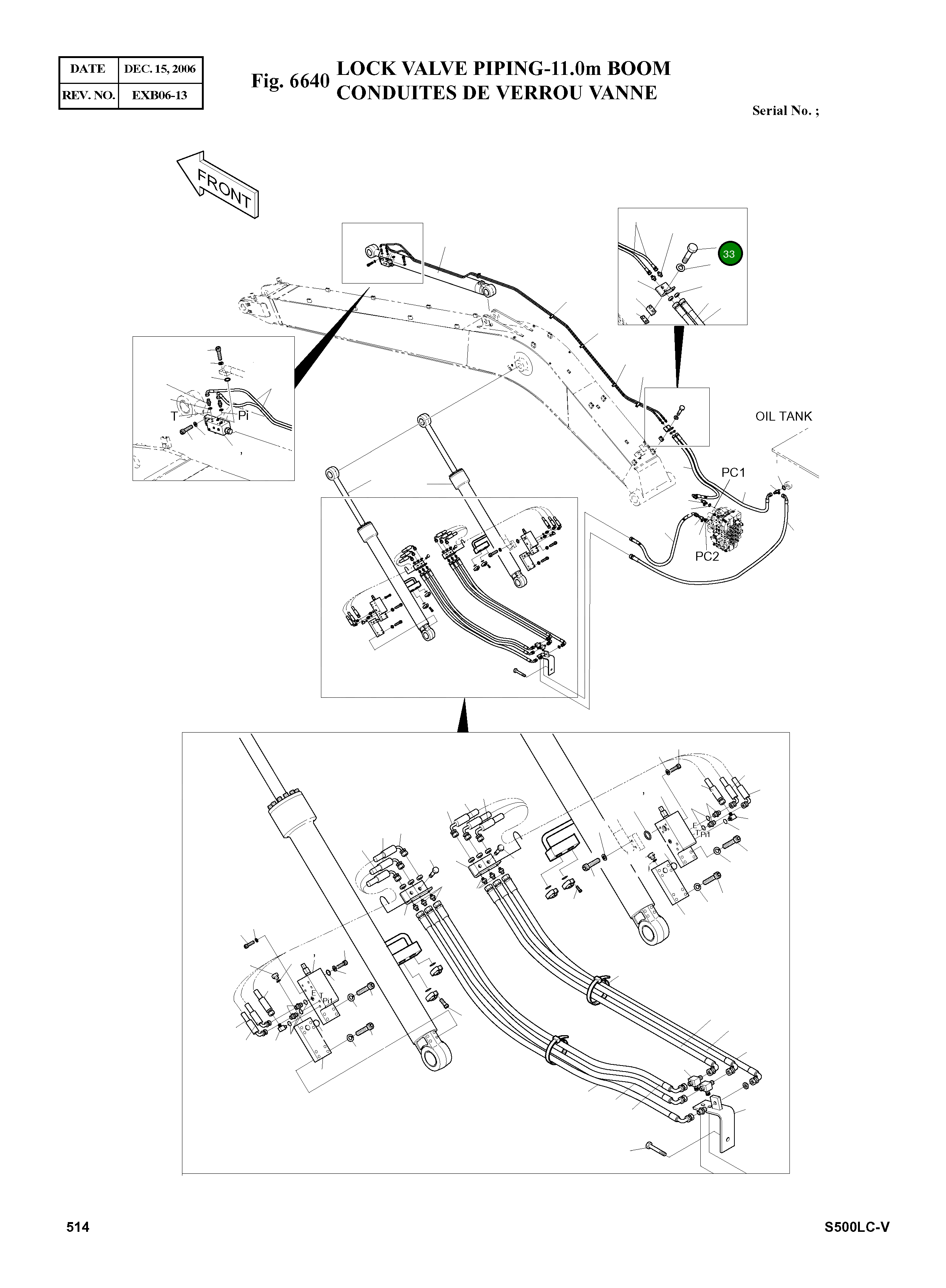 Болт M14X2.0X70 S0563366 Komatsu