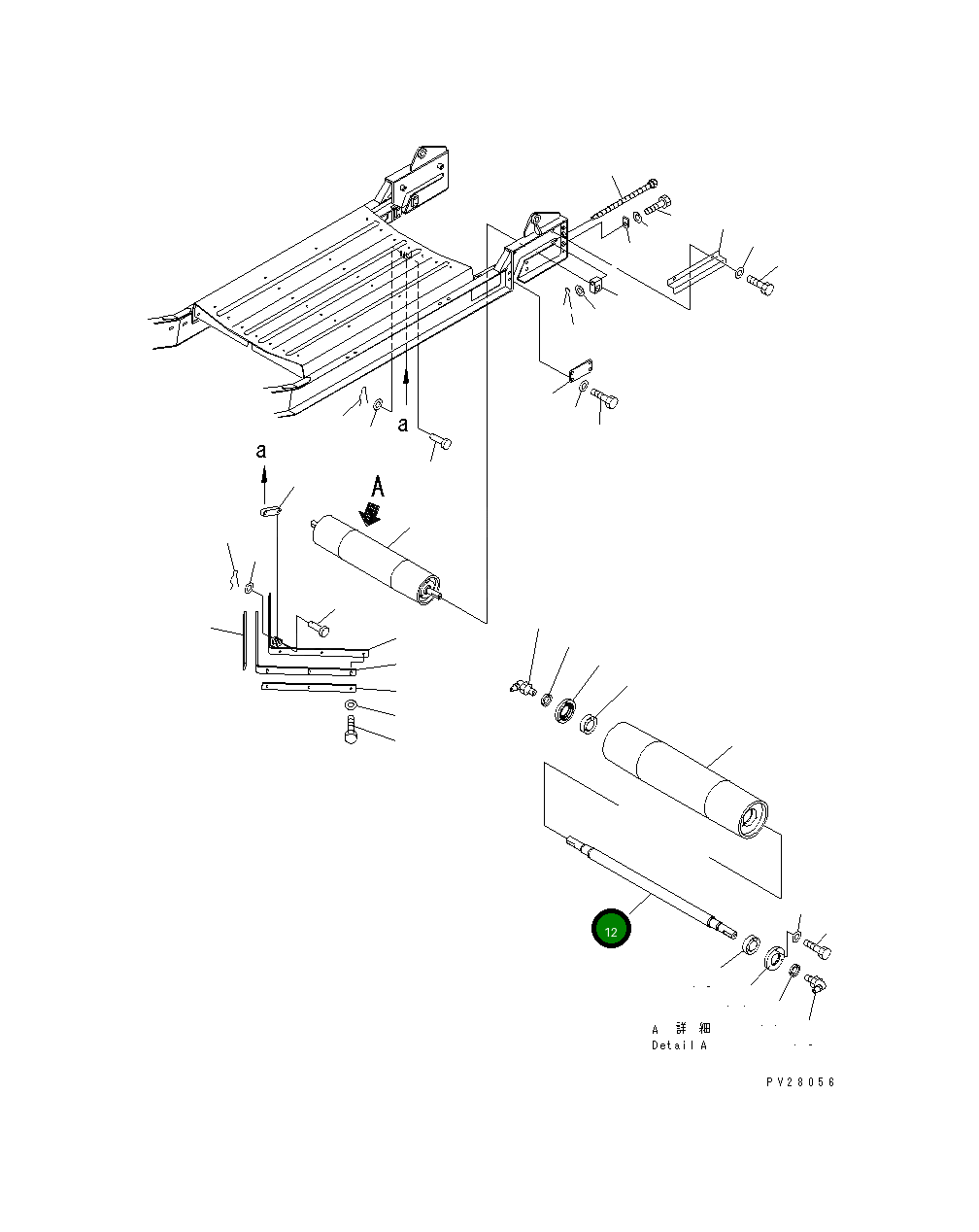 Вал 8288-75-1430 Komatsu