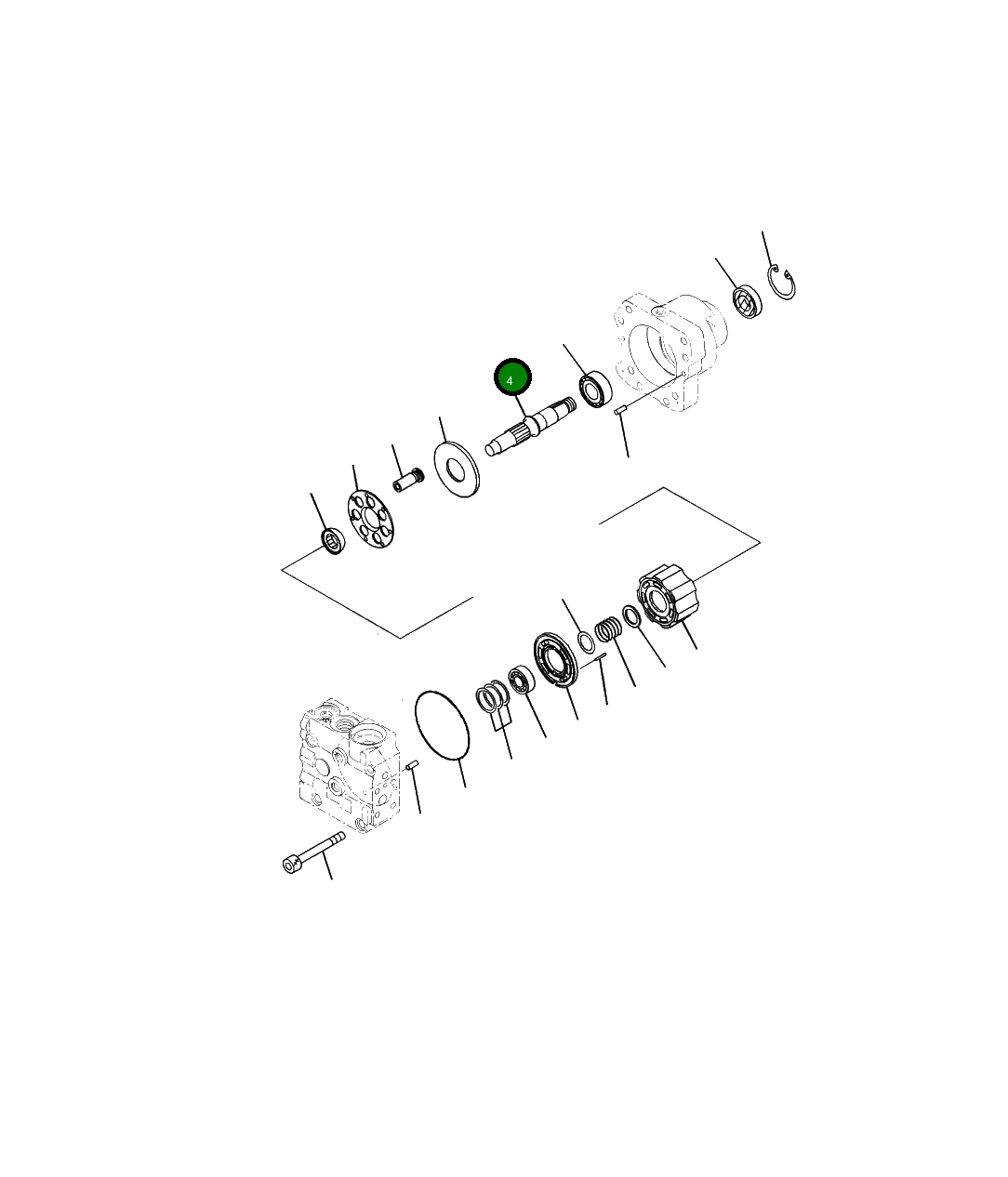 Вал 708-7R-12210 Komatsu