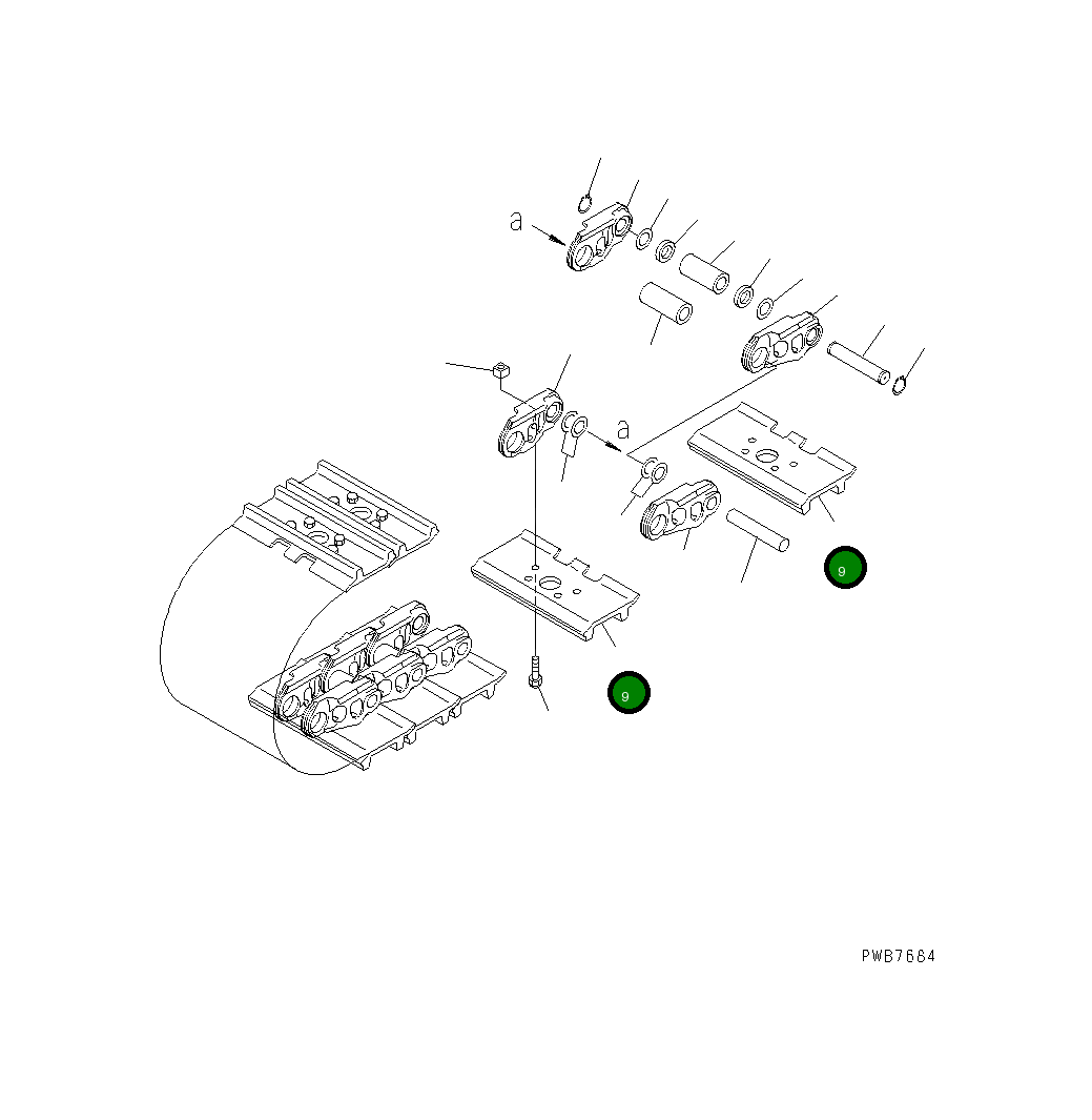 Башмак 21N-32-31110 Komatsu
