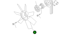 Вентилятор охлаждения 600-625-8540 Komatsu