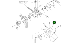 Вентилятор охлаждения 600-625-6650 Komatsu