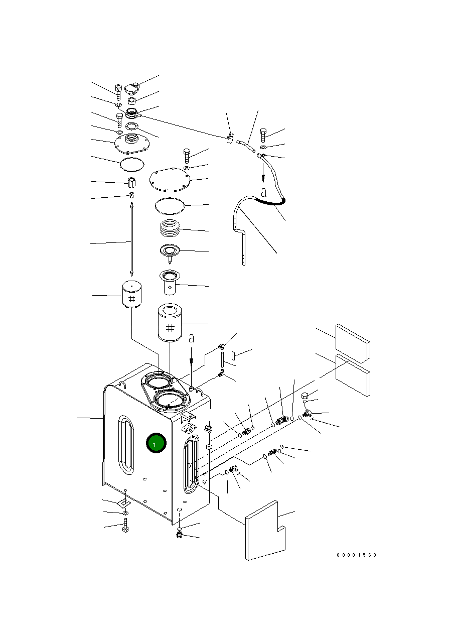 Бак 21K-60-B7010 Komatsu