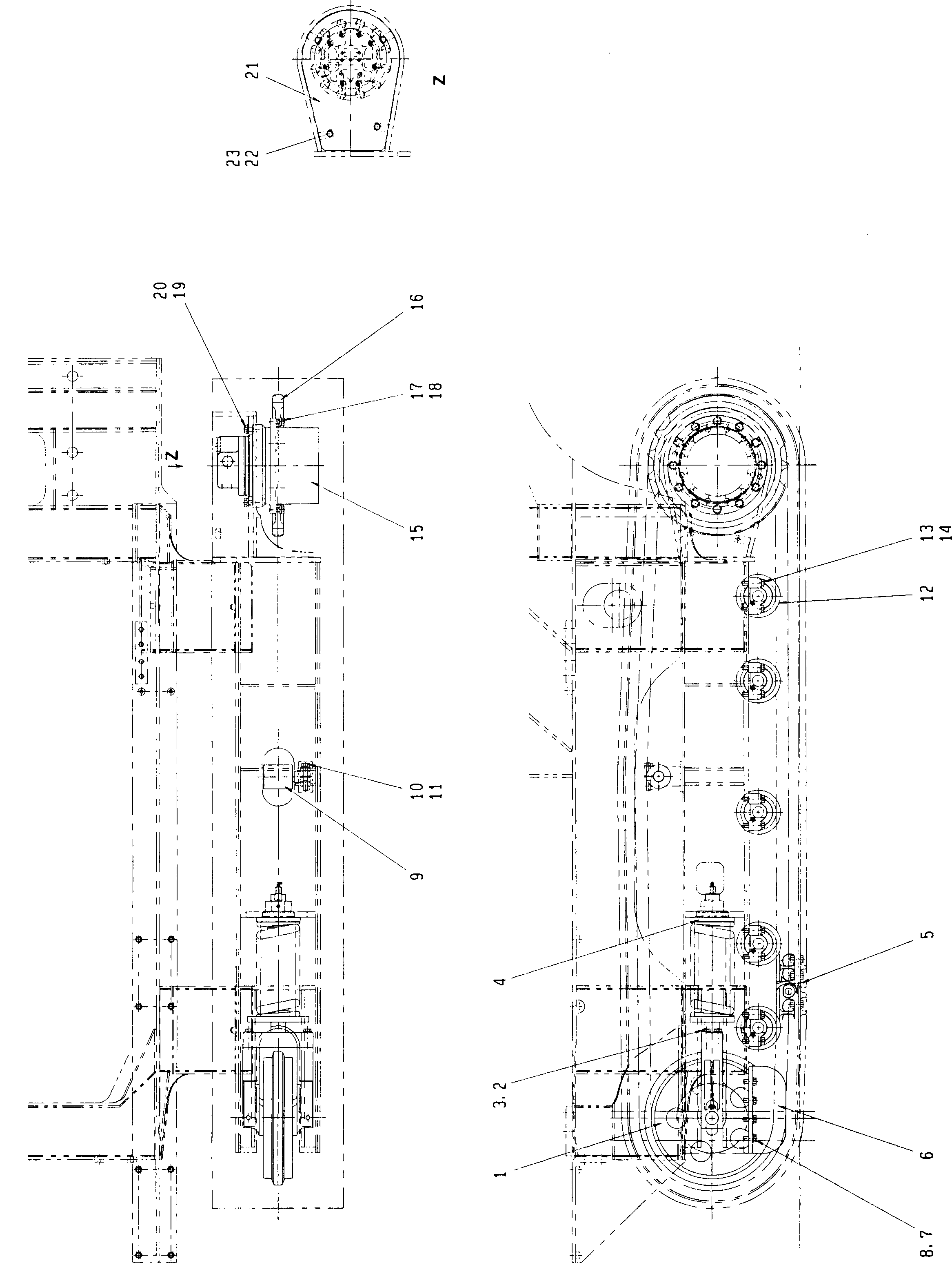 Ведущая звезда 21W-27-31110 Komatsu