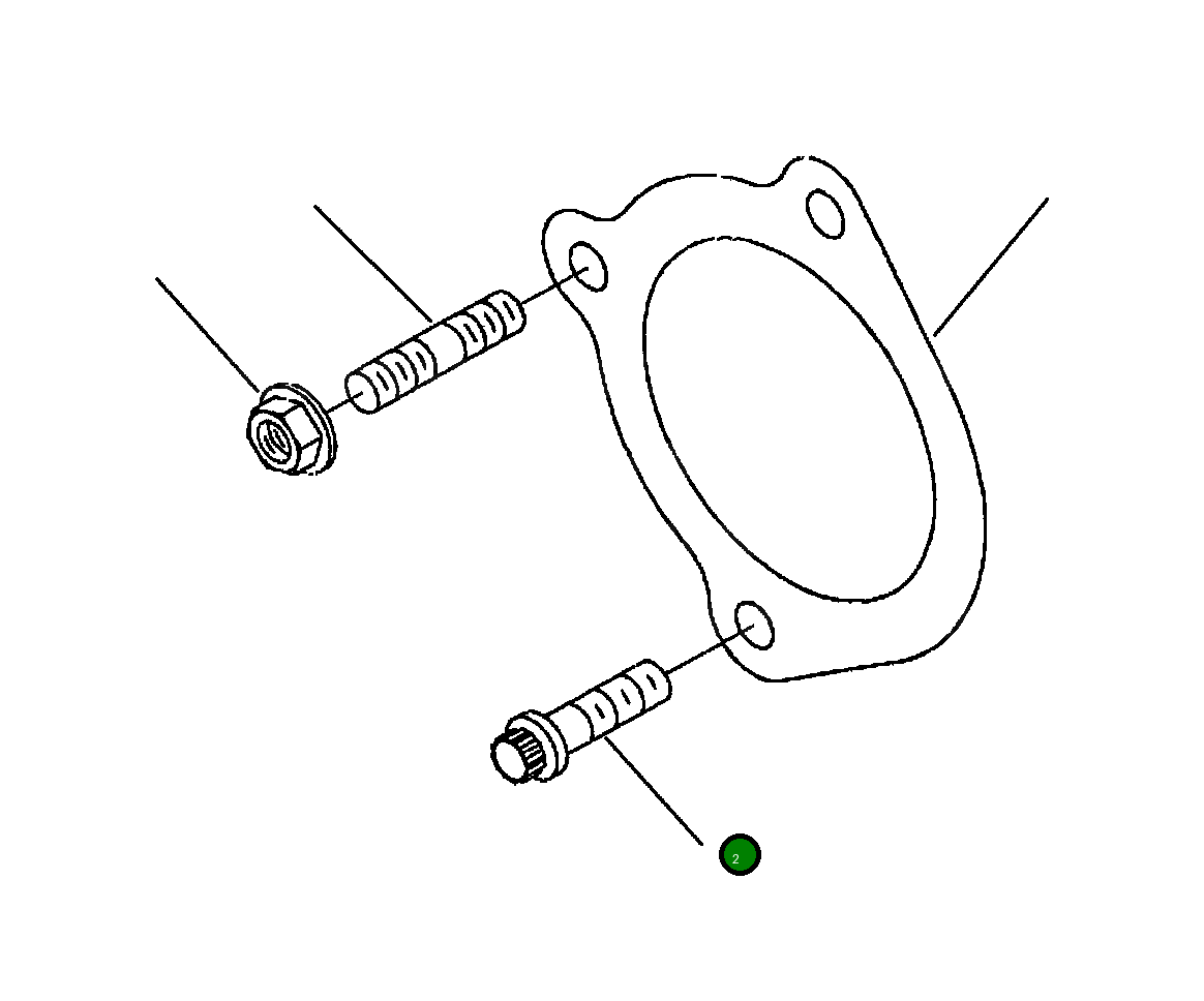 Болт (M10x1.50x35) 1278 527 H1 Komatsu