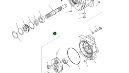 Вал  708-1U-12110 Komatsu