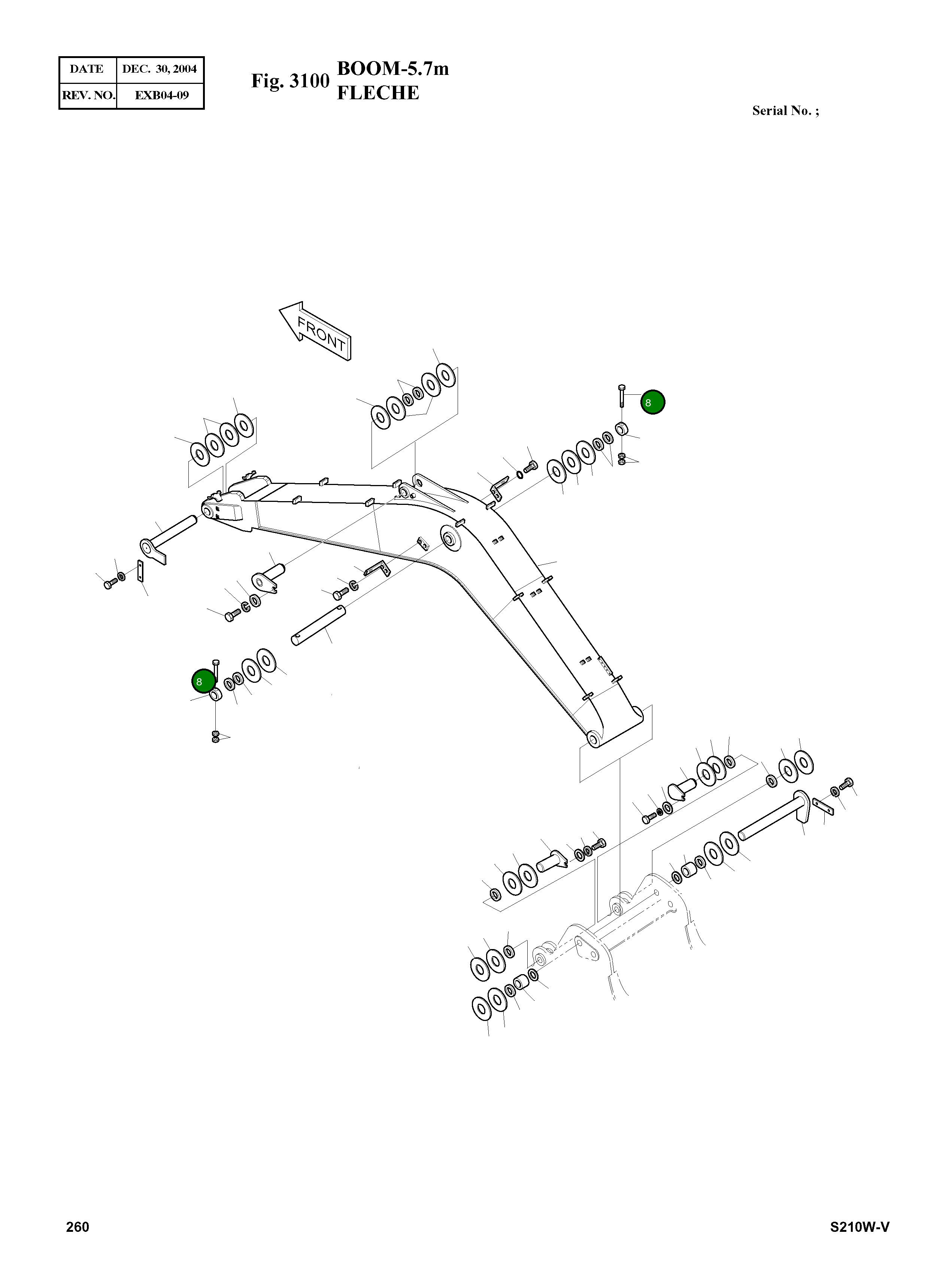 Болт M16X2.0X150 S0567066 Komatsu