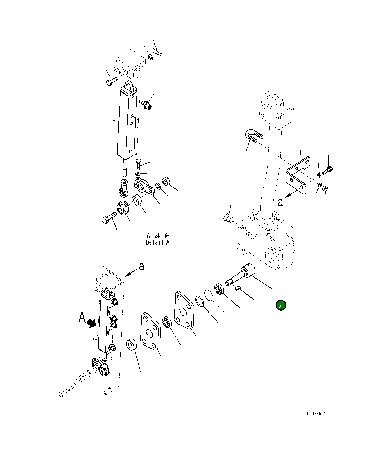 Вал 561-50-83251 Komatsu