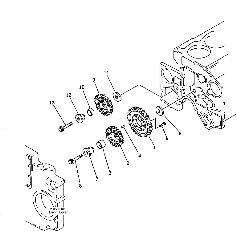 Вал 6210-21-2413 Komatsu