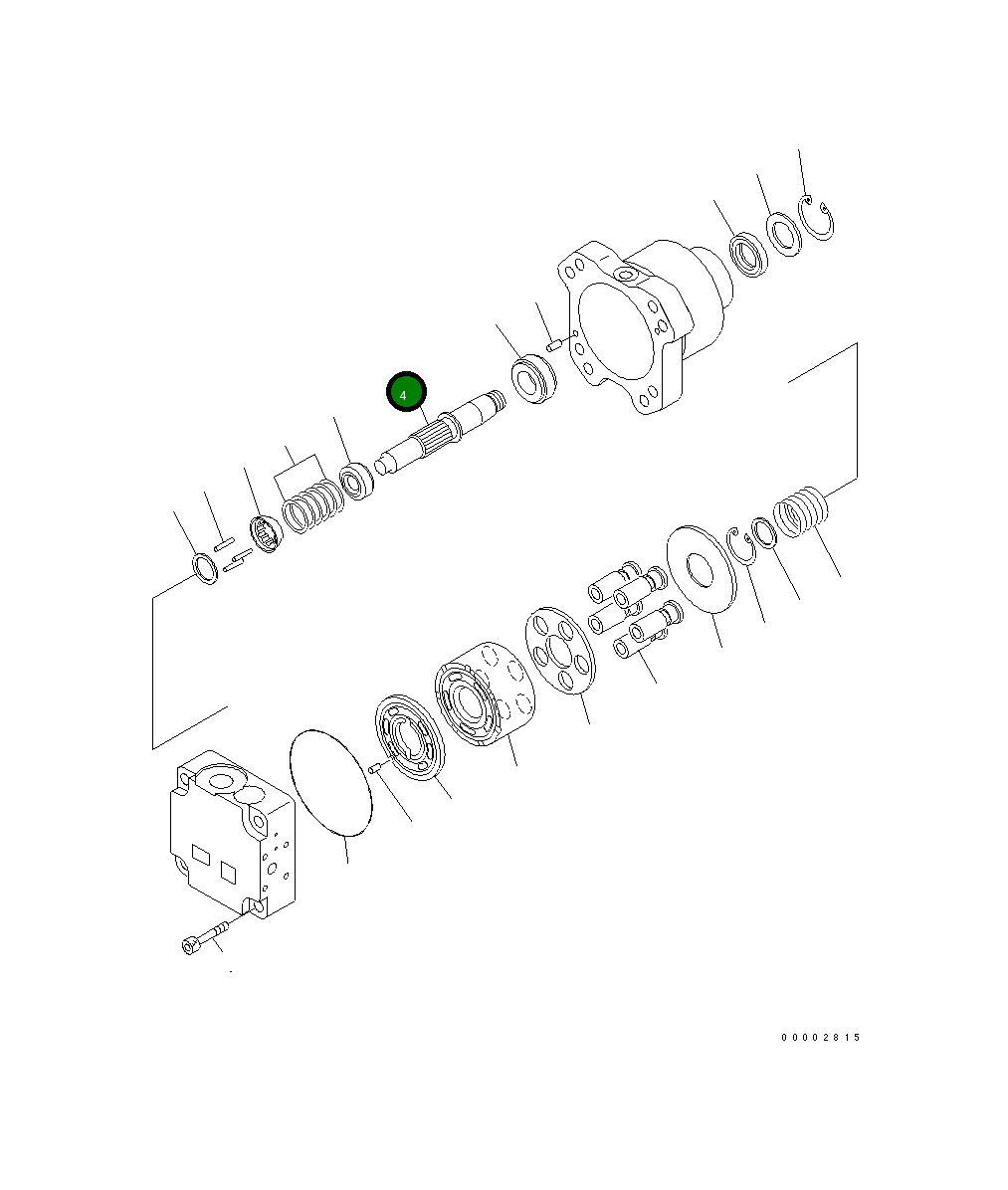 Вал 708-7S-12330 Komatsu