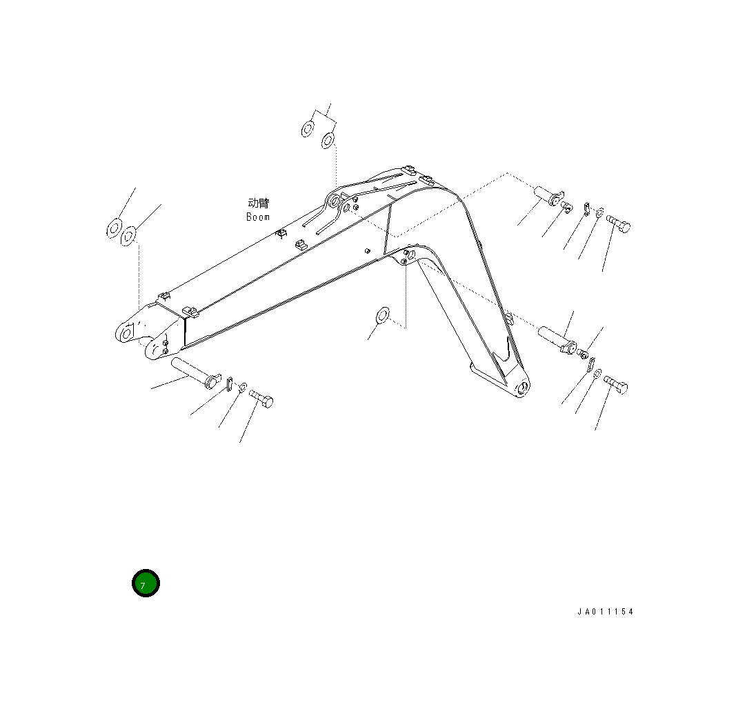 Вал 201-70-71270 Komatsu