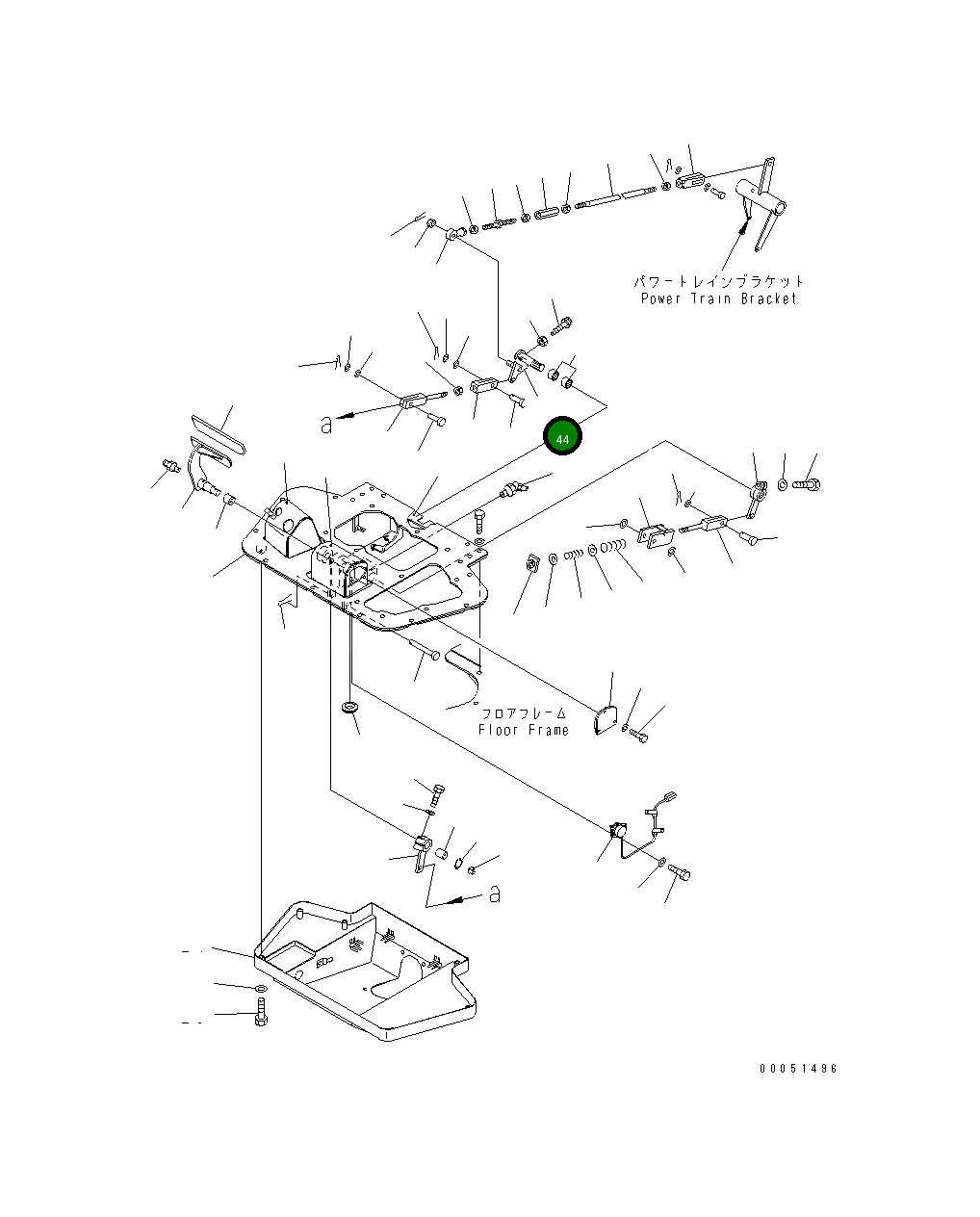 Вал 198-43-61572 Komatsu