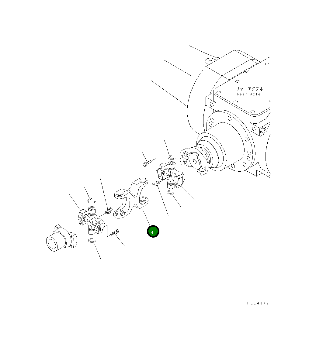 Вилка 42A-20-14650 Komatsu