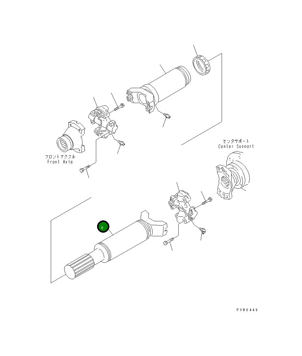 Вал 42C-20-14170 Komatsu
