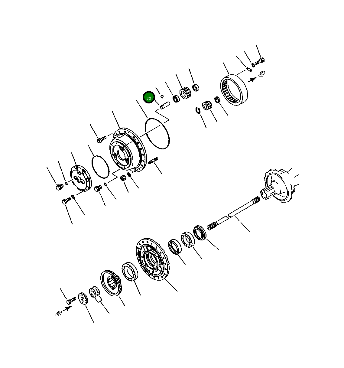 Вал 423-22-12510 Komatsu
