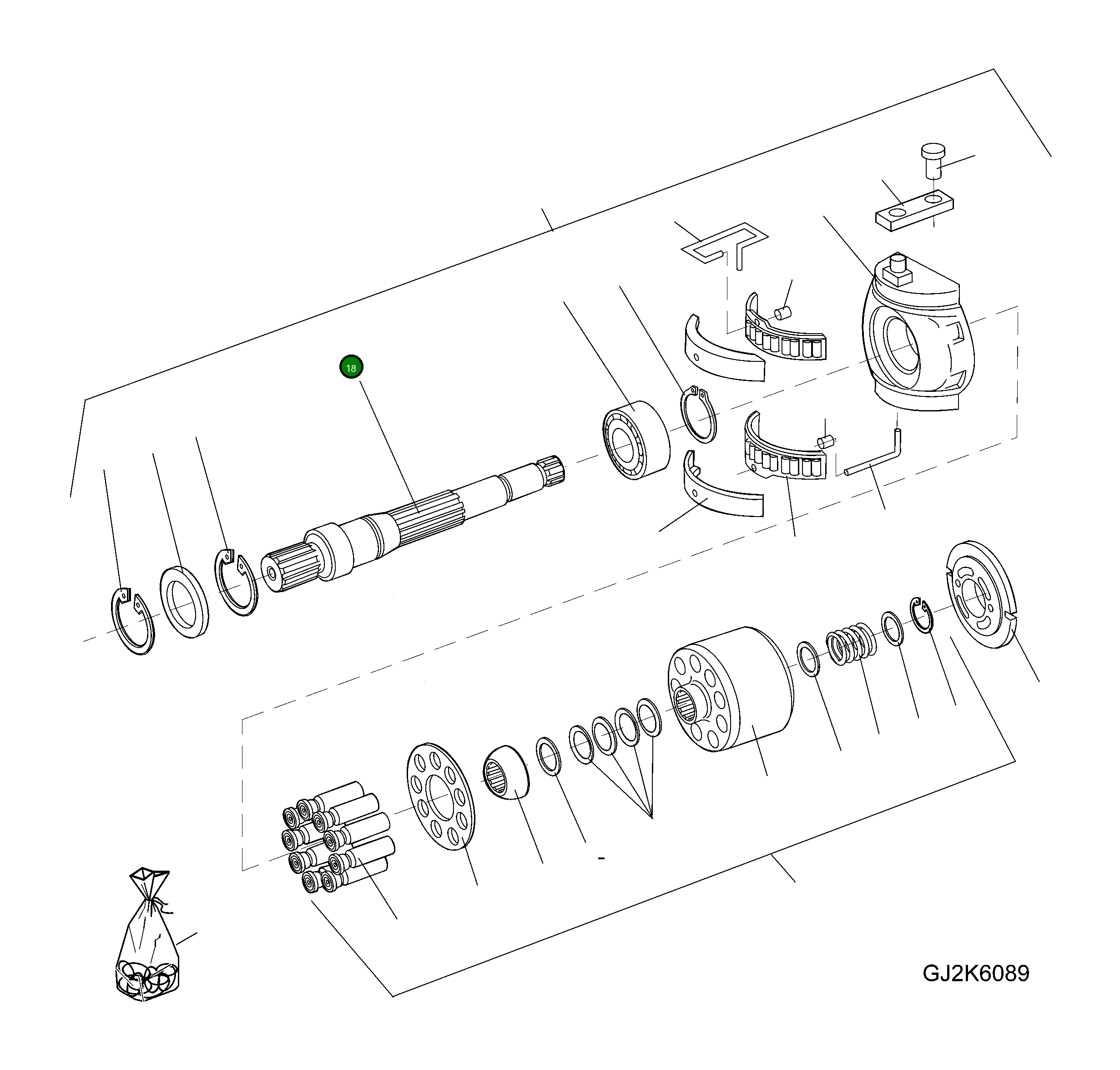 Вал 42U-17-H0S27 Komatsu