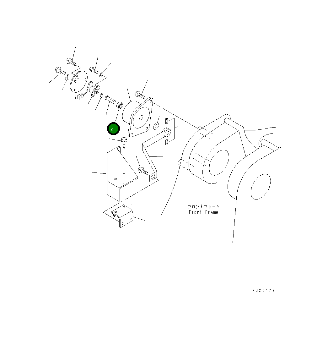 Вал 421-S30-2250 Komatsu