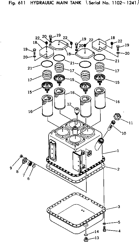 Бак 569-60-47111 Komatsu