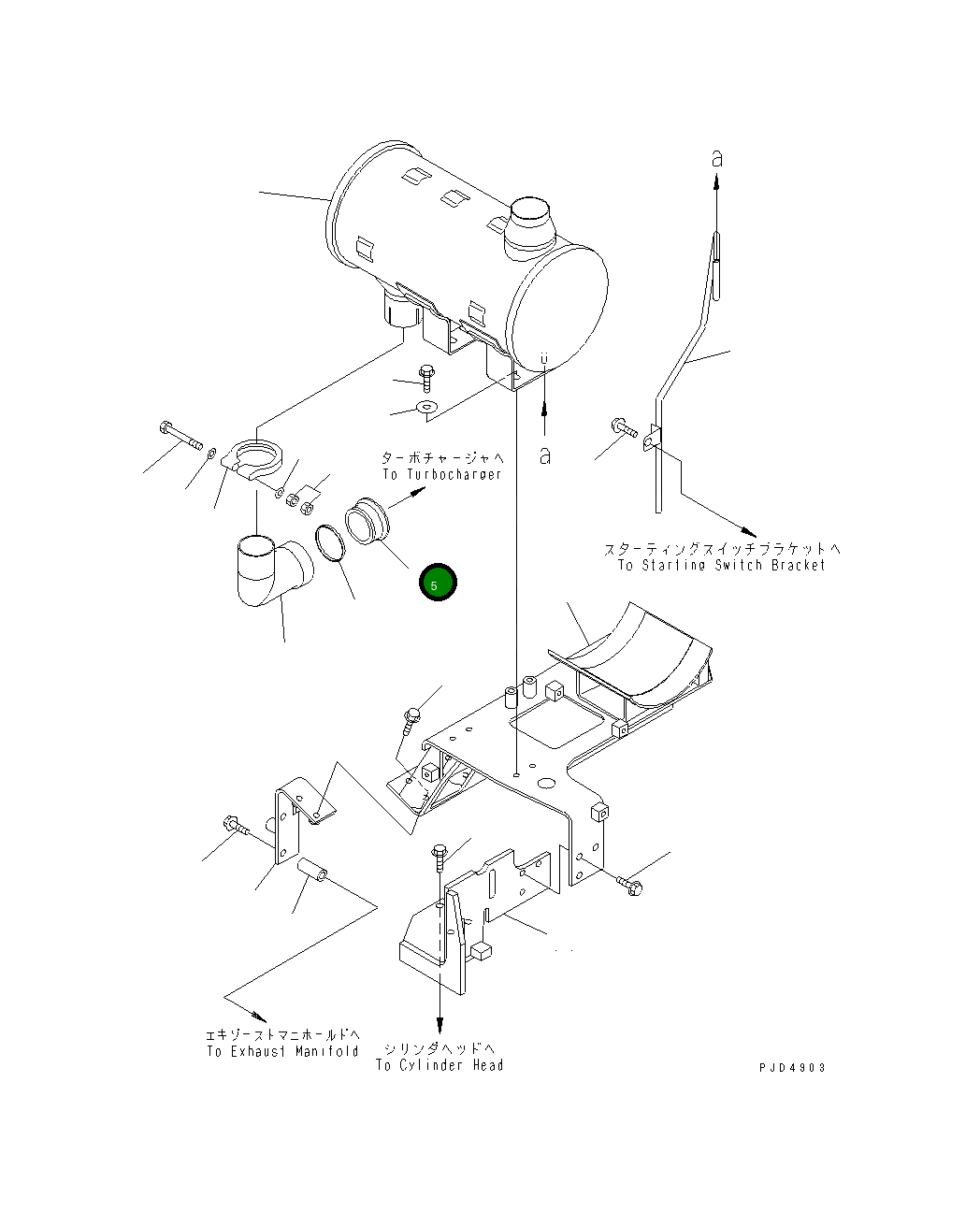 Адаптер 124-01-51350 Komatsu