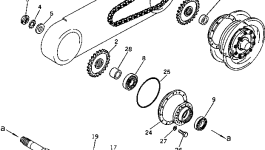 Ведущая звезда 238-23-12150 Komatsu