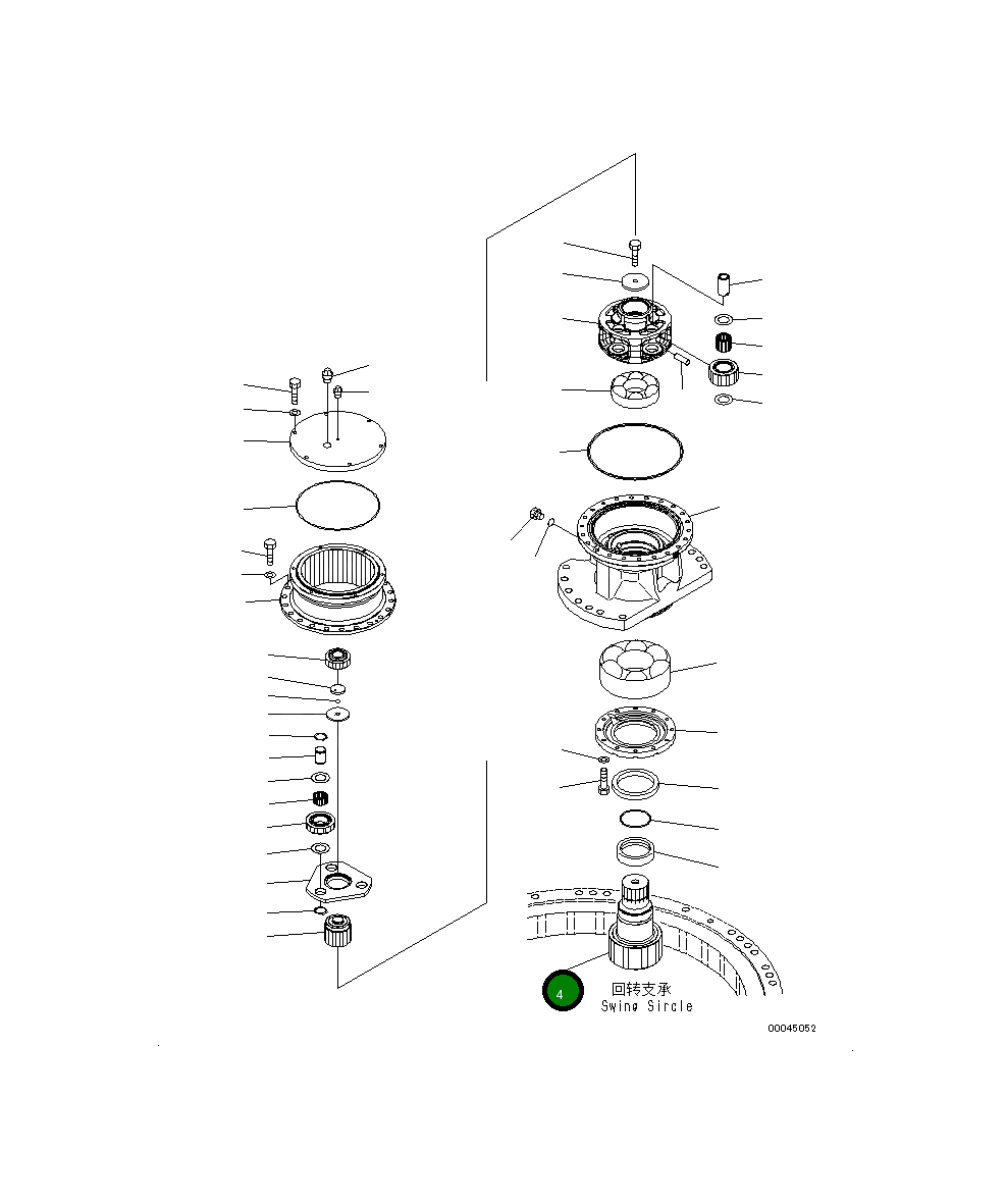 Вал 206-26-73130 Komatsu