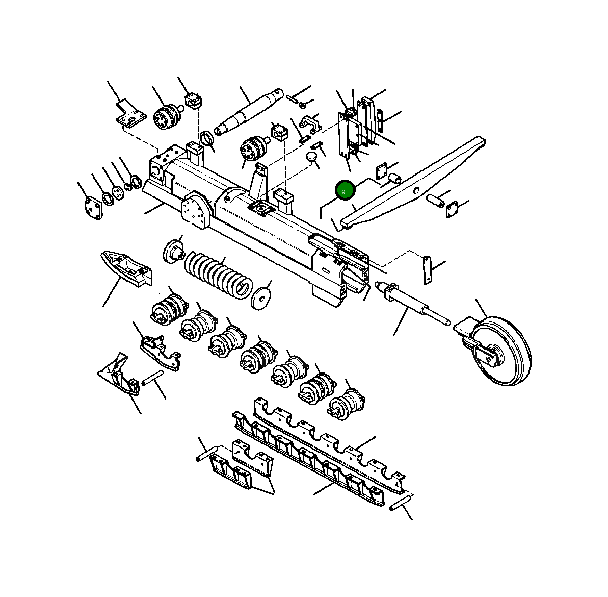 Балансирная штанга в сборе 604 185 C92 Komatsu