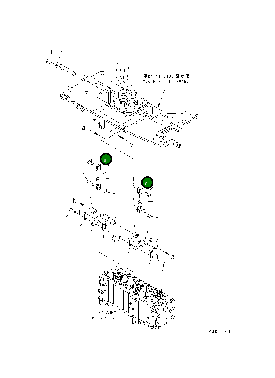 Вилка 22J-43-18380 Komatsu