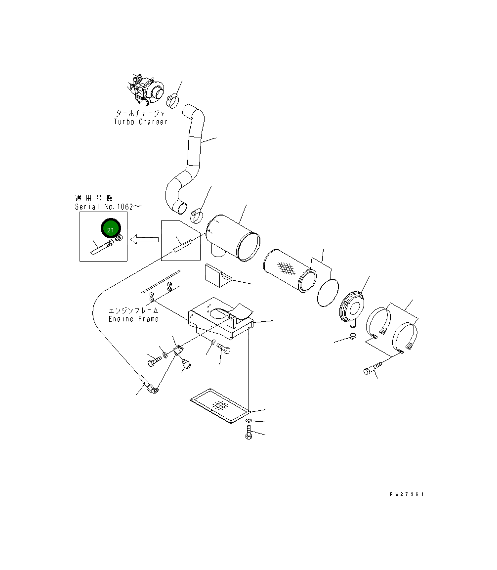 Адаптер 08671-60730 Komatsu